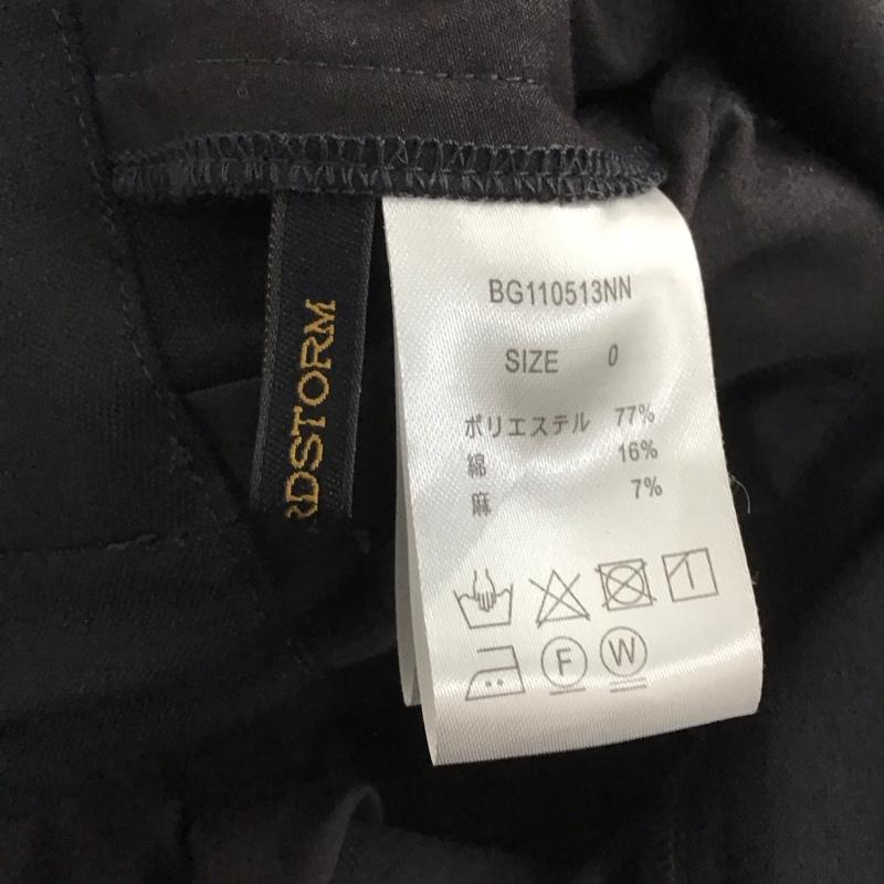 バンヤードストーム BARNYARDSTORM パンツ スラックス BG110513NN ステップヘムテーパードパンツ 0 無地 黒 / ブラック / black レディース USED 古着 中古 10154767