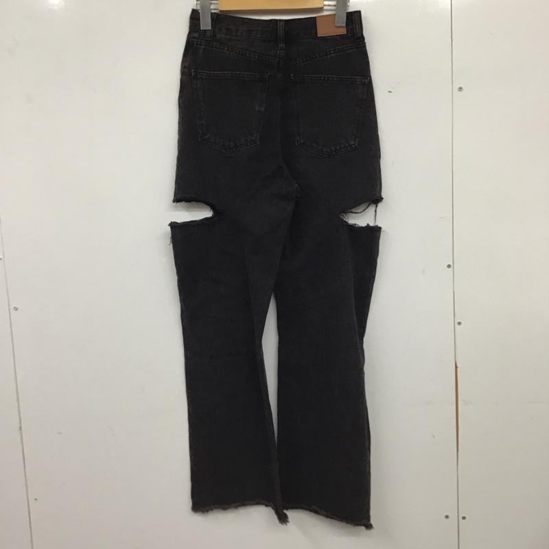 チコ CHICO パンツ デニム、ジーンズ CHZ1031203A0004 サイドスリットダメージデニムパンツ 0 無地 黒 / ブラック / black レディース USED 古着 中古 10154769