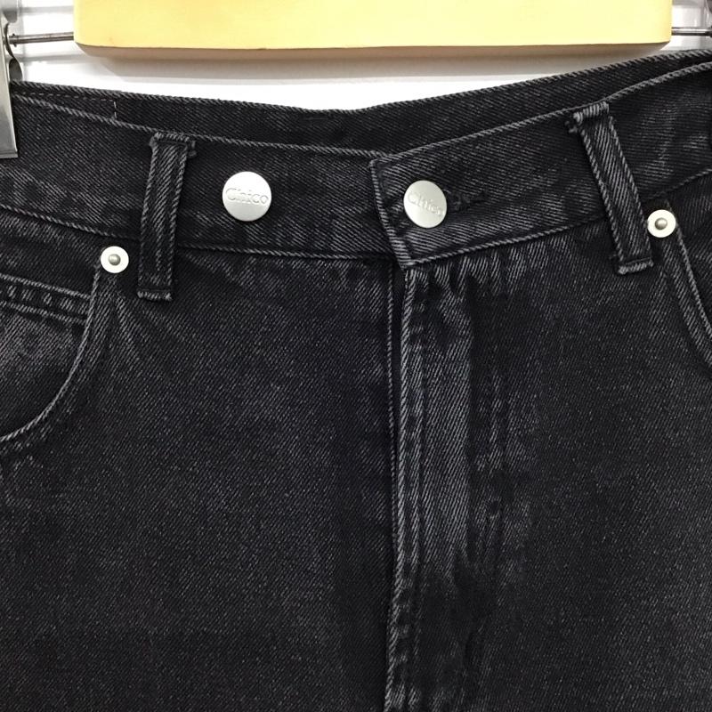 チコ CHICO パンツ デニム、ジーンズ CHZ1031203A0004 サイドスリットダメージデニムパンツ 0 無地 黒 / ブラック / black レディース USED 古着 中古 10154769