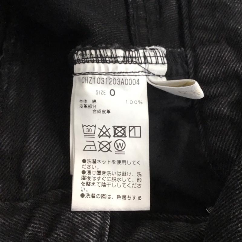 チコ CHICO パンツ デニム、ジーンズ CHZ1031203A0004 サイドスリットダメージデニムパンツ 0 無地 黒 / ブラック / black レディース USED 古着 中古 10154769