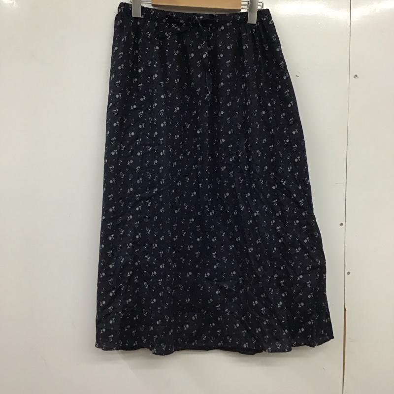 サマンサモスモス Samansa Mos2 スカート ロングスカート FREE 総柄 紺 / ネイビー / navy レディース USED 古着 中古 10154775