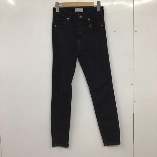 ザラ ZARA パンツ デニム、ジーンズ 36 無地 黒 / ブラック / black レディース USED 古着 中古 10154778