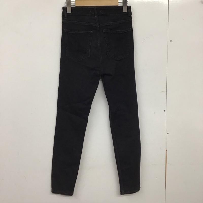ザラ ZARA パンツ デニム、ジーンズ 36 無地 黒 / ブラック / black レディース USED 古着 中古 10154778