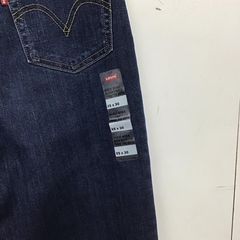 リーバイス Levi s パンツ デニム、ジーンズ W25L30 無地 インディゴ / インディゴ / Indigo レディース USED 古着 中古 10154781
