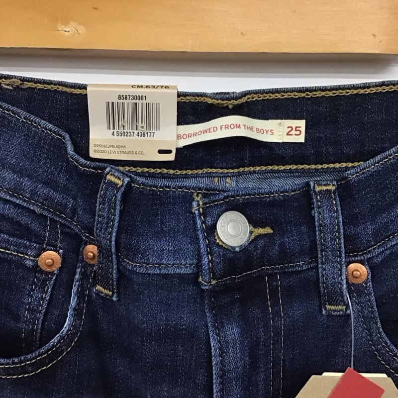 リーバイス Levi s パンツ デニム、ジーンズ W25L30 無地 インディゴ / インディゴ / Indigo レディース USED 古着 中古 10154781