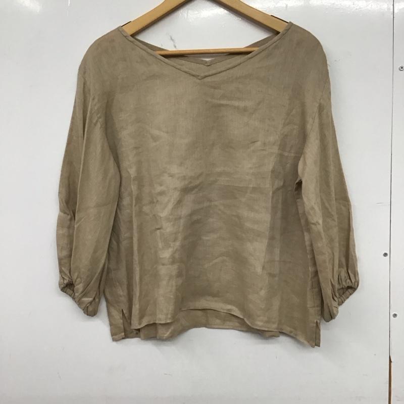 シップス SHIPS カットソー 長袖 無地 ベージュ / ベージュ / beige レディース USED 古着 中古 10154783