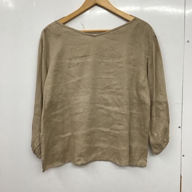 シップス SHIPS カットソー 長袖 無地 ベージュ / ベージュ / beige レディース USED 古着 中古 10154783