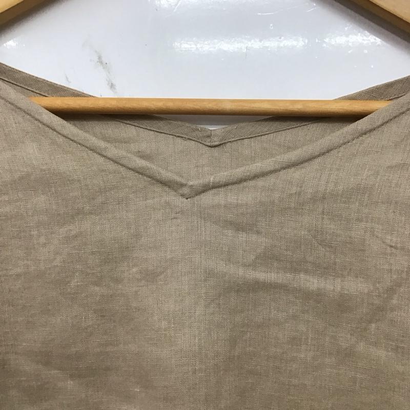 シップス SHIPS カットソー 長袖 無地 ベージュ / ベージュ / beige レディース USED 古着 中古 10154783