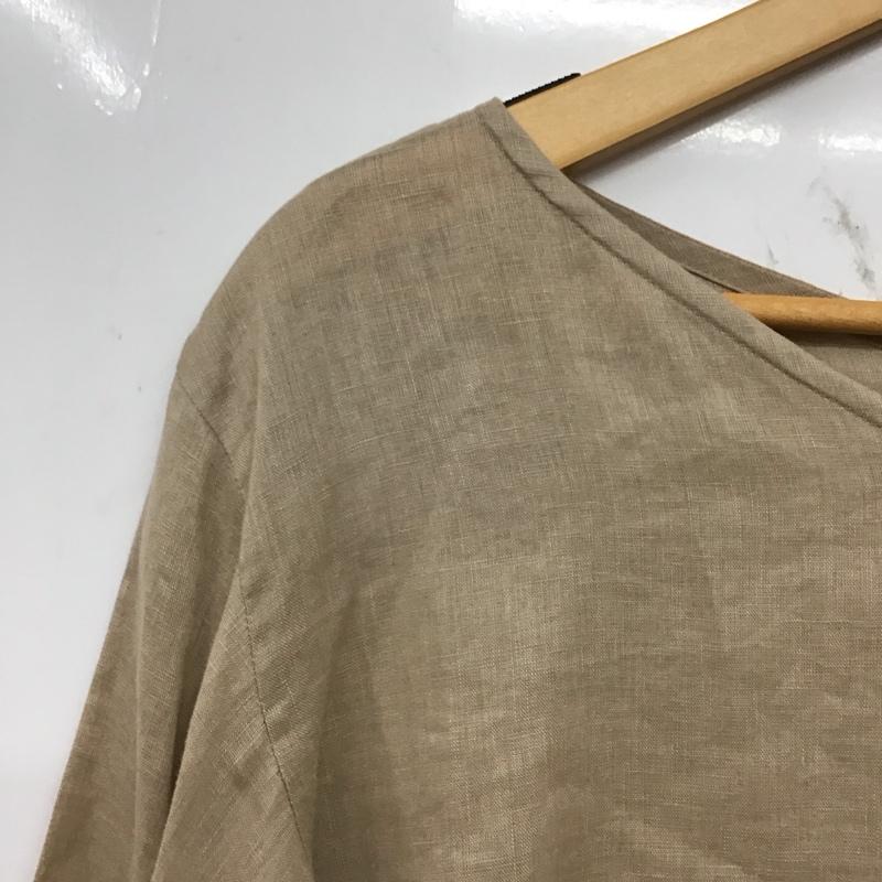 シップス SHIPS カットソー 長袖 無地 ベージュ / ベージュ / beige レディース USED 古着 中古 10154783
