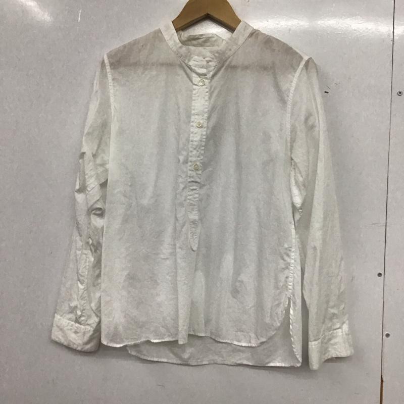 マーガレットハウエル MARGARET HOWELL シャツ、ブラウス 長袖 2 無地 白 / ホワイト / white レディース USED 古着 中古 10154784