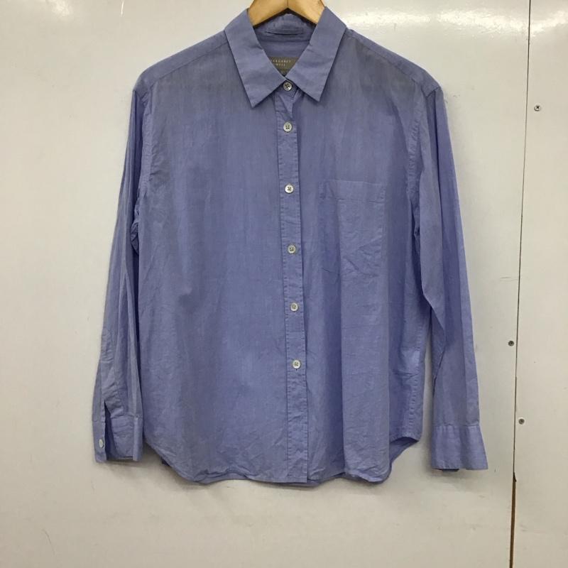 マーガレットハウエル MARGARET HOWELL シャツ、ブラウス 長袖 3 無地 水色 / ライトブルー / レディース USED 古着 中古 10154786