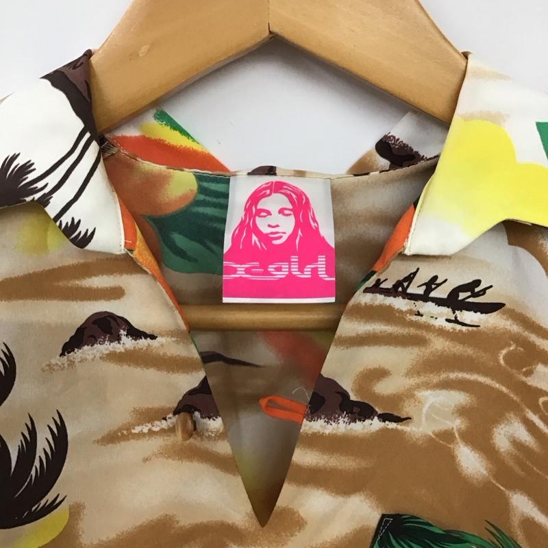 エックスガール X-girl シャツ、ブラウス 半袖 2 総柄 マルチカラー / マルチカラー / multicolor レディース USED 古着 中古 10154788