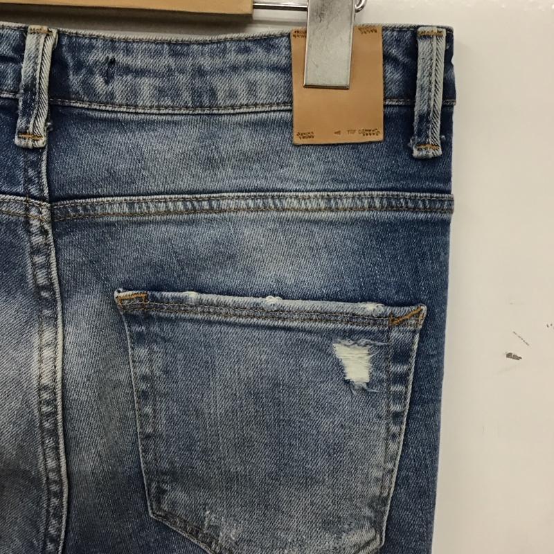 ザラ ZARA パンツ デニム、ジーンズ 34 無地 水色 / ライトブルー / レディース USED 古着 中古 10154789