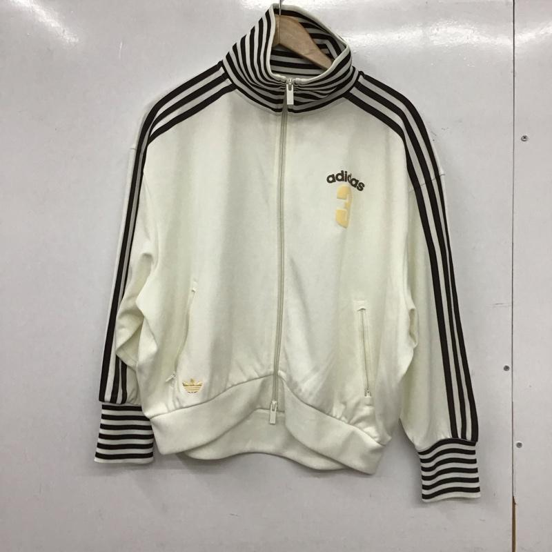 アディダス adidas ジャケット、上着 ジャケット、ブレザー KW2055 ジャージ ビンテージ BB TT ストライプ リブ アディダス ヴィンテージ ジャージ トラックジャージ XL 無地 白 / ホワイト / white レディース USED 古着 中古 10154795