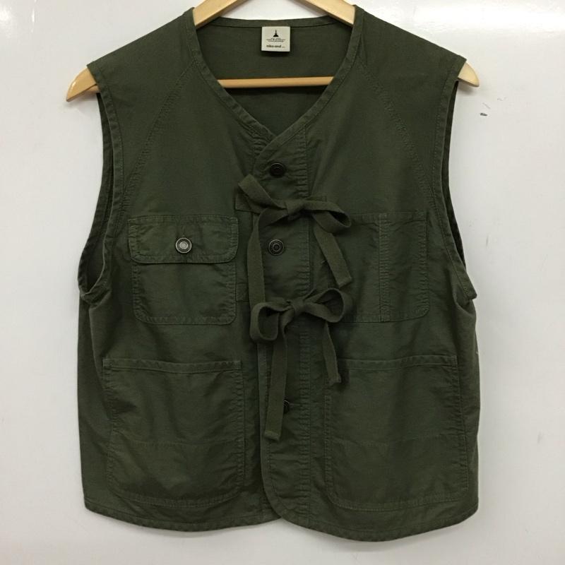 ニコアンド niko and... ベスト ベスト FREE 無地 カーキ / カーキ / khaki レディース USED 古着 中古 10154799