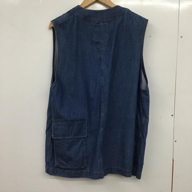 ニコアンド niko and... ベスト ベスト FREE 無地 水色 / ライトブルー / レディース USED 古着 中古 10154800