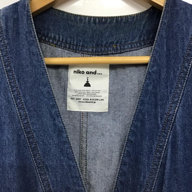 ニコアンド niko and... ベスト ベスト FREE 無地 水色 / ライトブルー / レディース USED 古着 中古 10154800