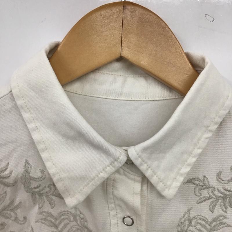 ページボーイ PAGEBOY シャツ、ブラウス 長袖 FREE 刺繍 白 / ホワイト / white レディース USED 古着 中古 10154801
