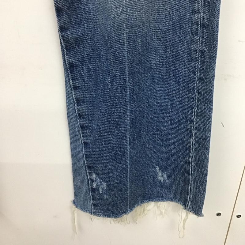 ザラ ZARA パンツ デニム、ジーンズ 34 無地 水色 / ライトブルー / レディース USED 古着 中古 10154804