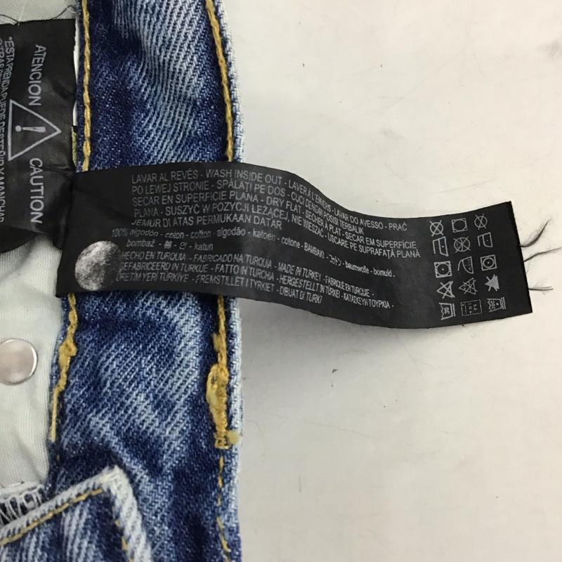 ザラ ZARA パンツ デニム、ジーンズ 34 無地 水色 / ライトブルー / レディース USED 古着 中古 10154804