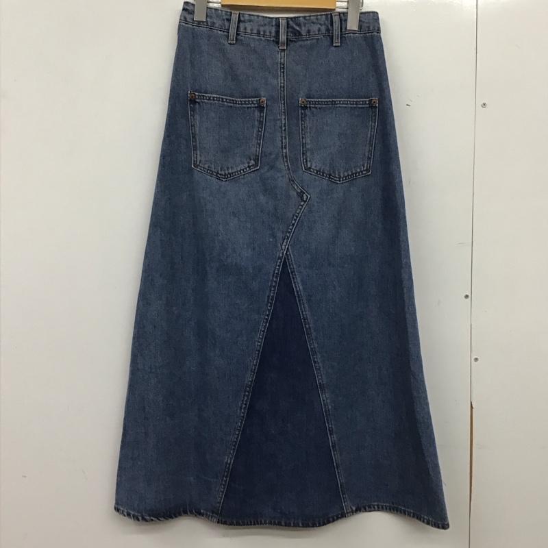ギャップ GAP スカート ロングスカート デニムスカート 無地 水色 / ライトブルー / レディース USED 古着 中古 10154808