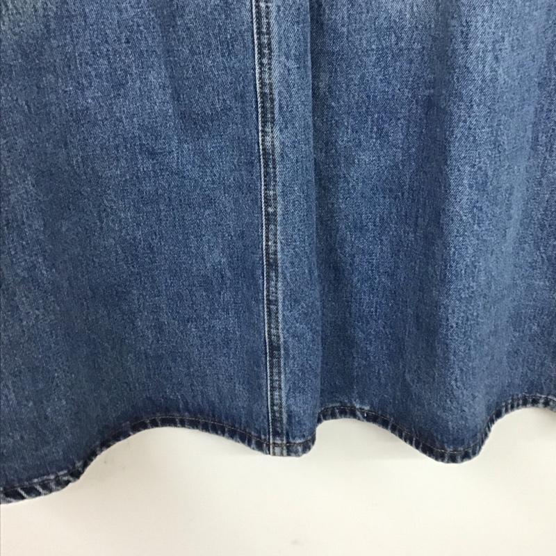 ギャップ GAP スカート ロングスカート デニムスカート 無地 水色 / ライトブルー / レディース USED 古着 中古 10154808