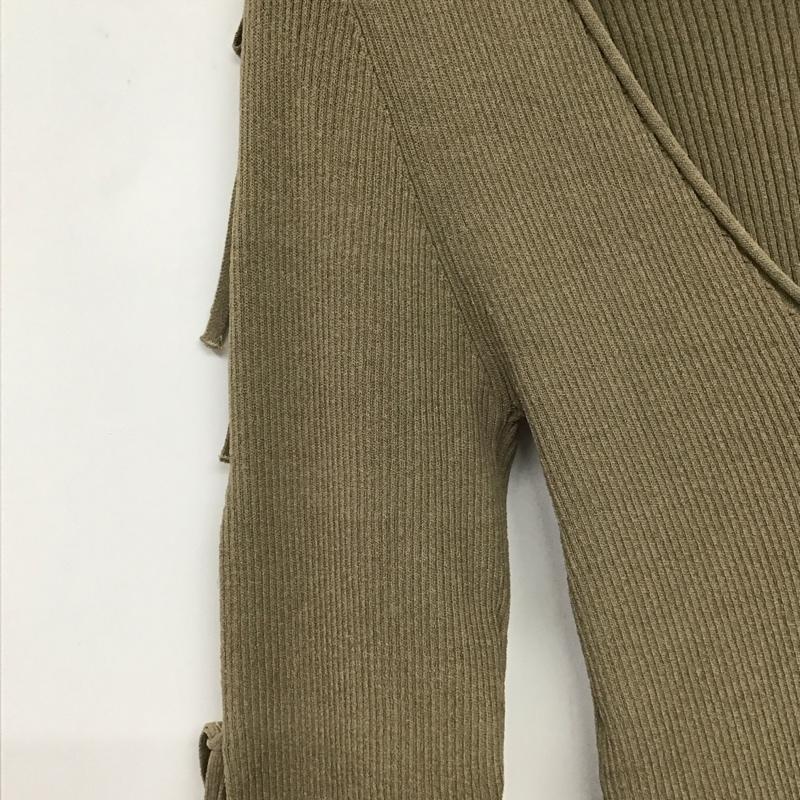 スナイデル SNIDEL カットソー 長袖 SWNT241171 ホールデザインニットプルオーバー ONE SIZE 無地 ベージュ / ベージュ / beige レディース USED 古着 中古 10154812