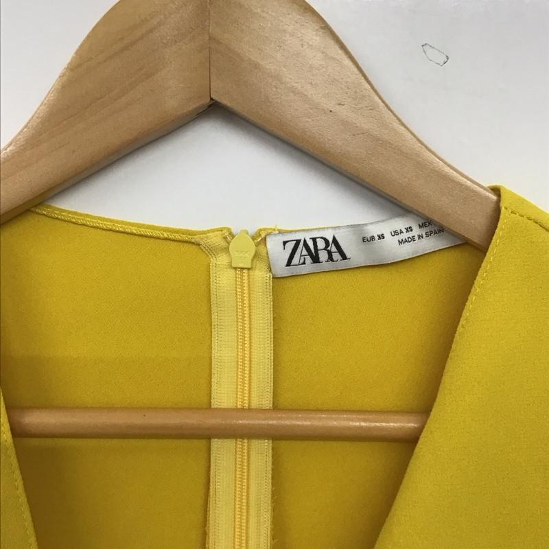 ザラ ZARA カットソー 半袖 XS 無地 黄 / イエロー / yellow レディース USED 古着 中古 10154813