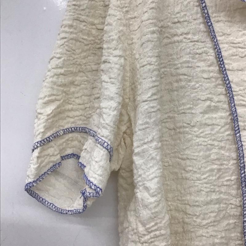 マウジー MOUSSY シャツ、ブラウス 半袖 029HSA80-0451 BICOLOR LINE ZIP ブラウス FREE 無地 白 / ホワイト / white レディース USED 古着 中古 10154814