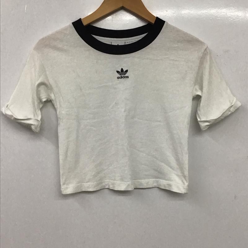アディダス adidas Tシャツ 半袖 XS ロゴ、文字 白 / ホワイト / white レディース USED 古着 中古 10154818