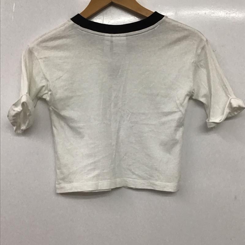 アディダス adidas Tシャツ 半袖 XS ロゴ、文字 白 / ホワイト / white レディース USED 古着 中古 10154818