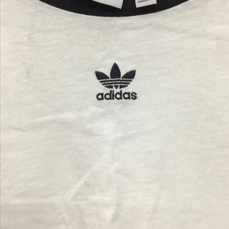 アディダス adidas Tシャツ 半袖 XS ロゴ、文字 白 / ホワイト / white レディース USED 古着 中古 10154818