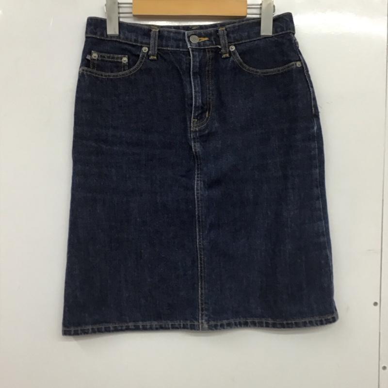 ラルフローレン RALPHLAUREN スカート ひざ丈スカート デニムスカート 6 無地 紺 / ネイビー / navy レディース USED 古着 中古 10154820