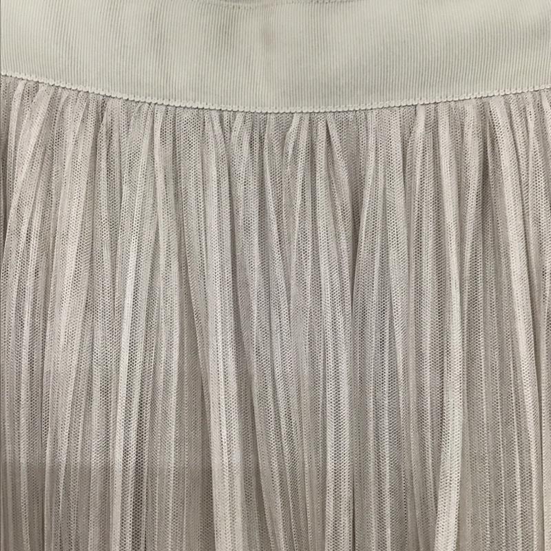 ミラオーウェン Mila Owen スカート ひざ丈スカート 09WFS191063 チュールプリーツSK 0 無地 ベージュ / ベージュ / beige レディース USED 古着 中古 10154821