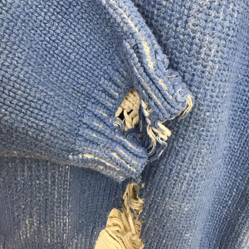 ジーナシス JEANASIS ニット、セーター 長袖 FREE 無地 水色 / ライトブルー / レディース USED 古着 中古 10154828