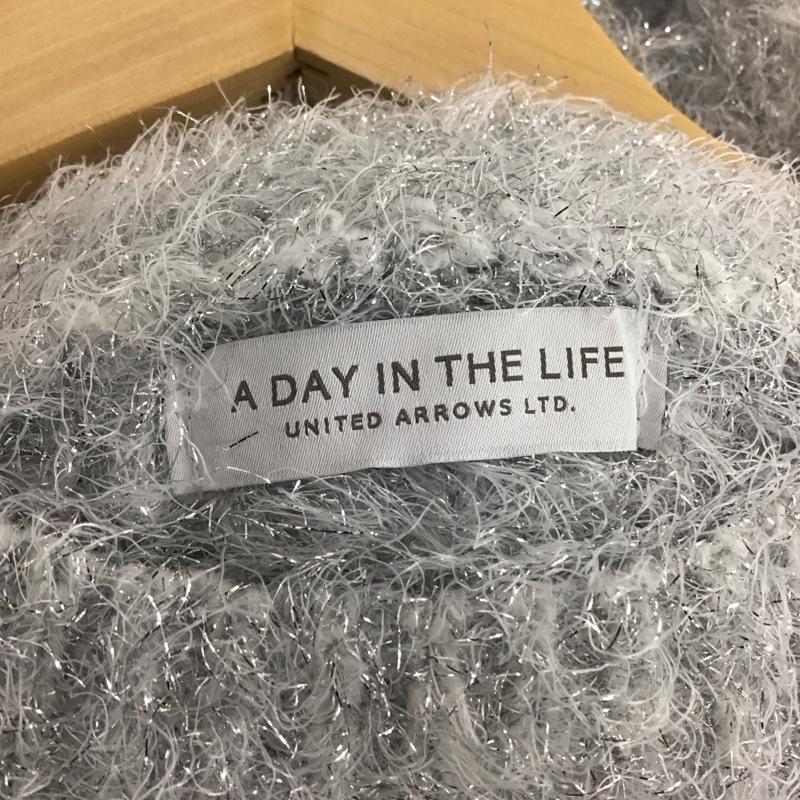 アデイインザライフ ユナイテッドアローズ A day in the life UNITED ARROWS ニット、セーター 長袖 無地 灰 / グレー / gray レディース USED 古着 中古 10154829