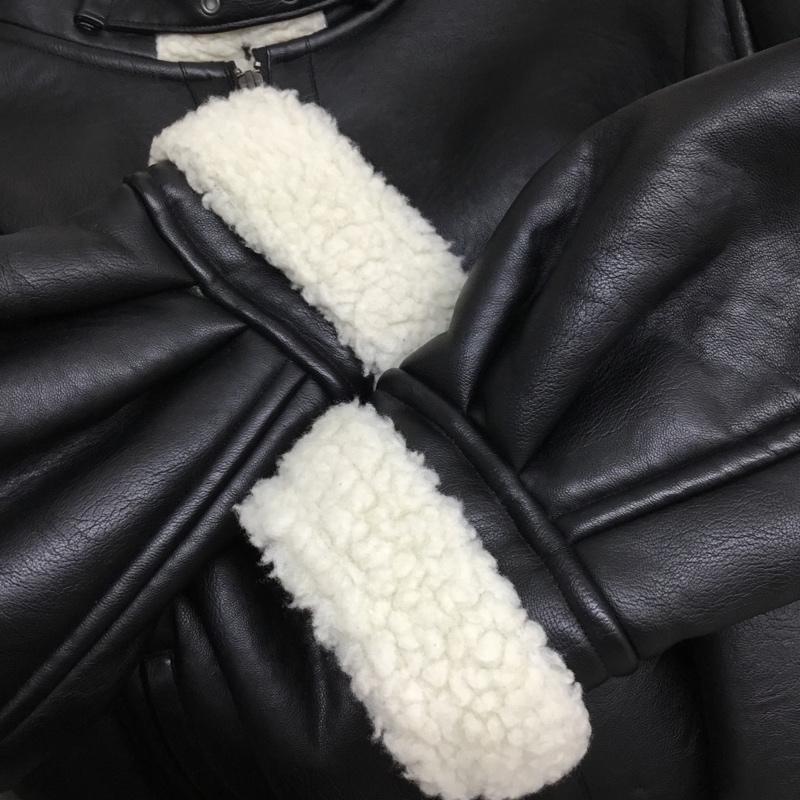ローリーズファーム LOWRYS FARM ジャケット、上着 ジャンパー、ブルゾン FREE 無地 黒 / ブラック / black レディース USED 古着 中古 10154833