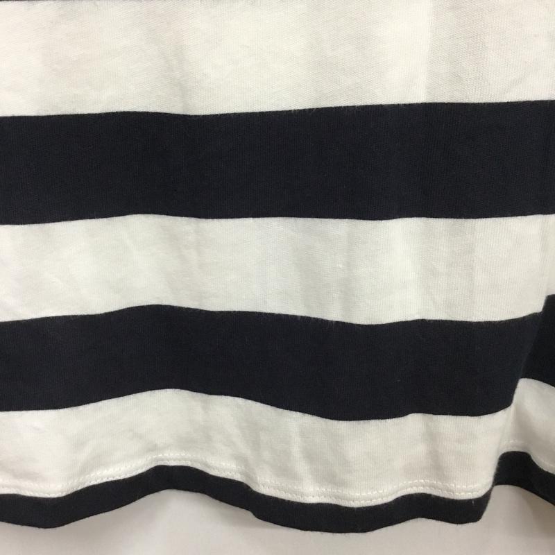 ザラ ZARA ワンピース ミニスカート PEANUTS タグ付 L ボーダー柄 白 / ホワイト / white X 黒 / ブラック / black レディース USED 古着 中古 10154836