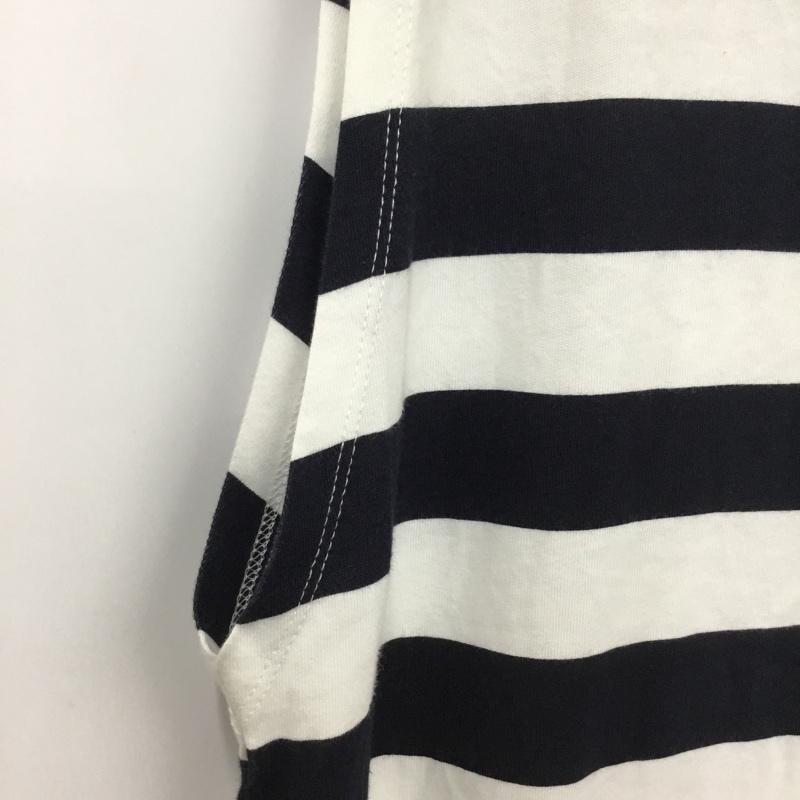 ザラ ZARA ワンピース ミニスカート PEANUTS タグ付 L ボーダー柄 白 / ホワイト / white X 黒 / ブラック / black レディース USED 古着 中古 10154836