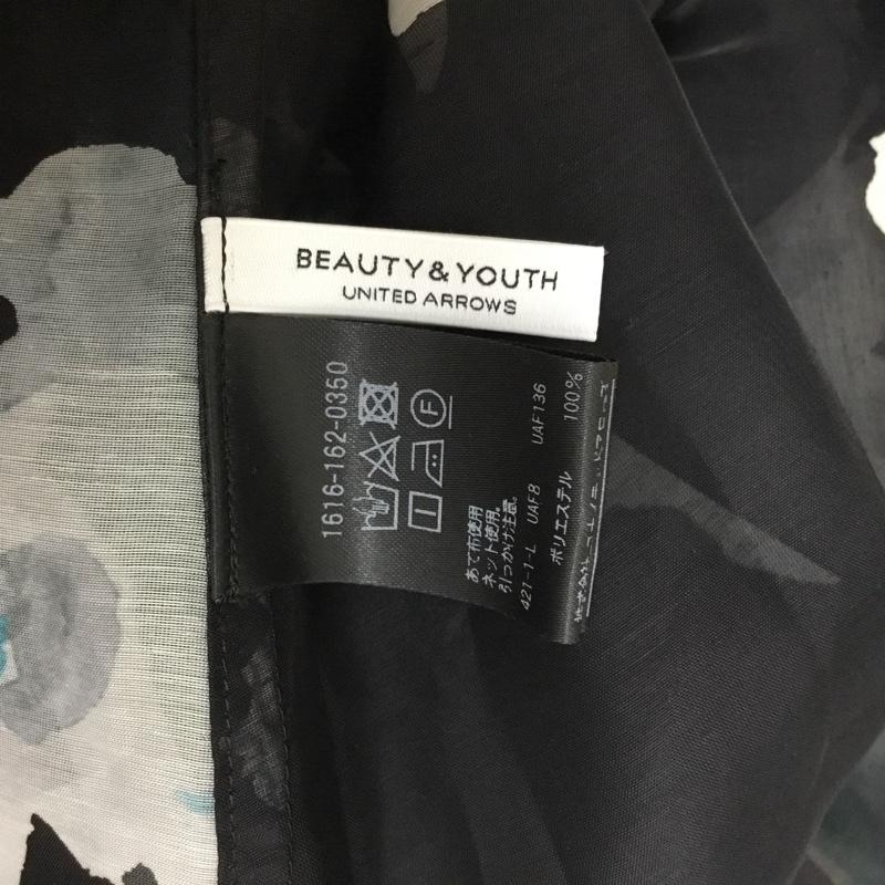 ビューティアンドユース BEAUTY&YOUTH シャツ、ブラウス 半袖 1616-162-0350 シアーフラワープリント ショートスリーブシャツ 総柄 黒 / ブラック / black レディース USED 古着 中古 10154838