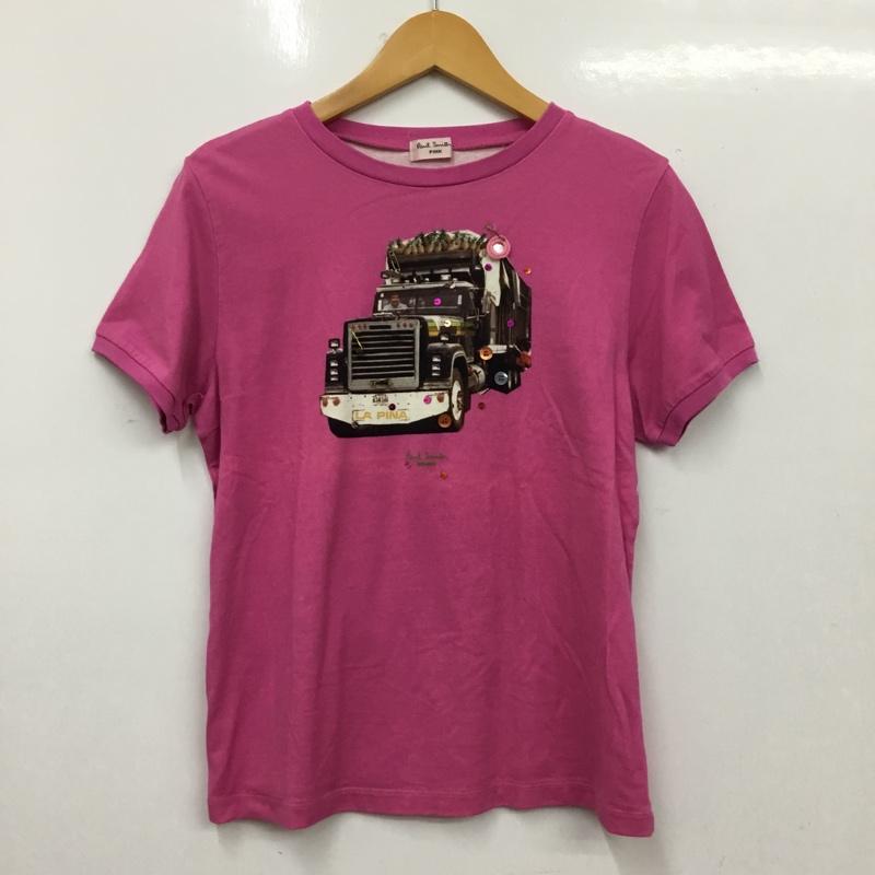 ポールスミス Paul Smith Tシャツ 半袖 M プリント 桃 / ピンク / pink レディース USED 古着 中古 10154839