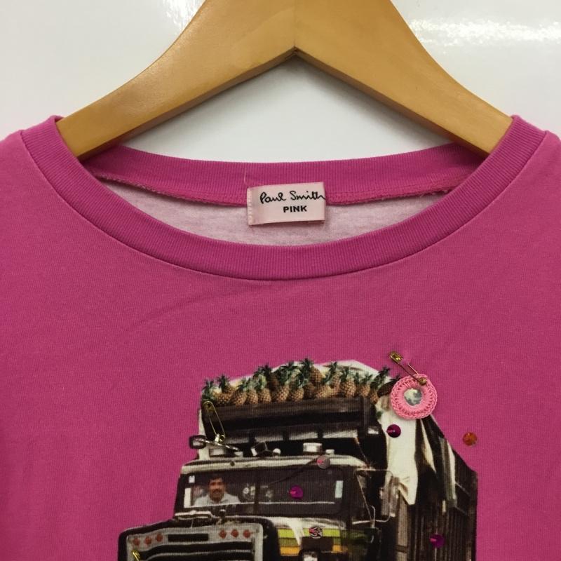 ポールスミス Paul Smith Tシャツ 半袖 M プリント 桃 / ピンク / pink レディース USED 古着 中古 10154839