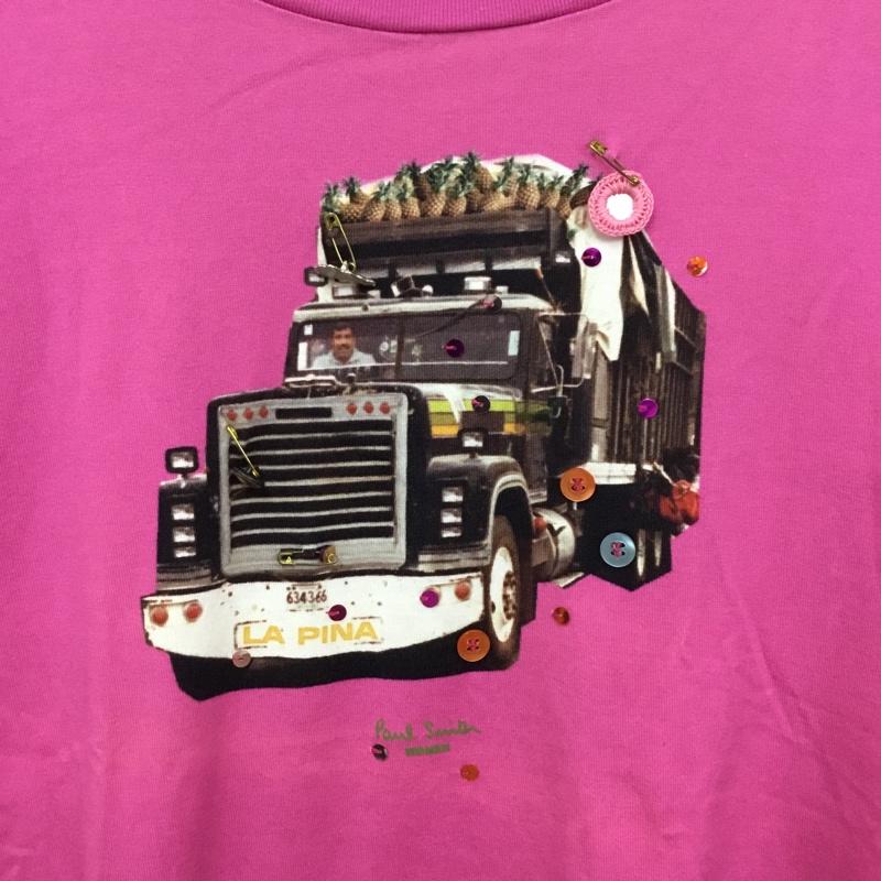 ポールスミス Paul Smith Tシャツ 半袖 M プリント 桃 / ピンク / pink レディース USED 古着 中古 10154839