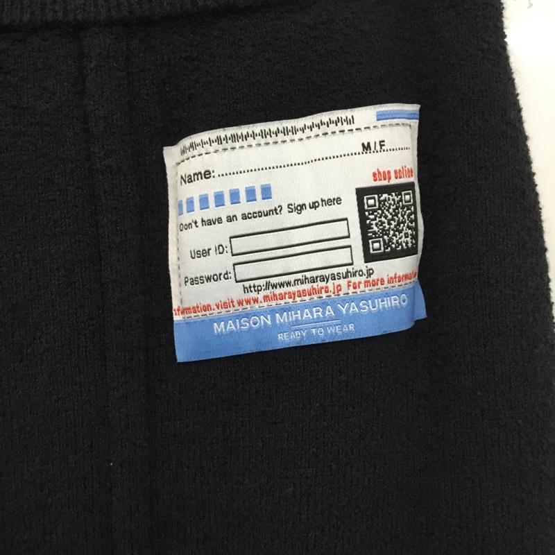 ミハラヤスヒロ MIHARAYASUHIRO ボトムス ボトムス B11PT662 Wide Rib Knit Pants 38 無地 黒 / ブラック / black レディース USED 古着 中古 10154840
