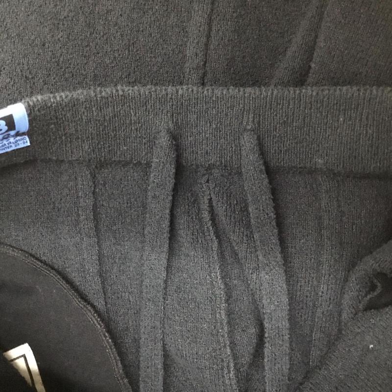 ミハラヤスヒロ MIHARAYASUHIRO ボトムス ボトムス B11PT662 Wide Rib Knit Pants 38 無地 黒 / ブラック / black レディース USED 古着 中古 10154840