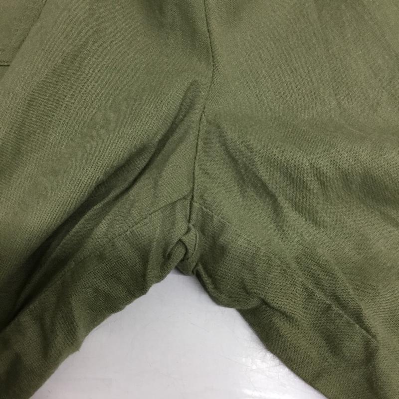 ザラ ZARA ボトムス ボトムス ワイドパンツ リネンパンツ S 無地 カーキ / カーキ / khaki レディース USED 古着 中古 10154841