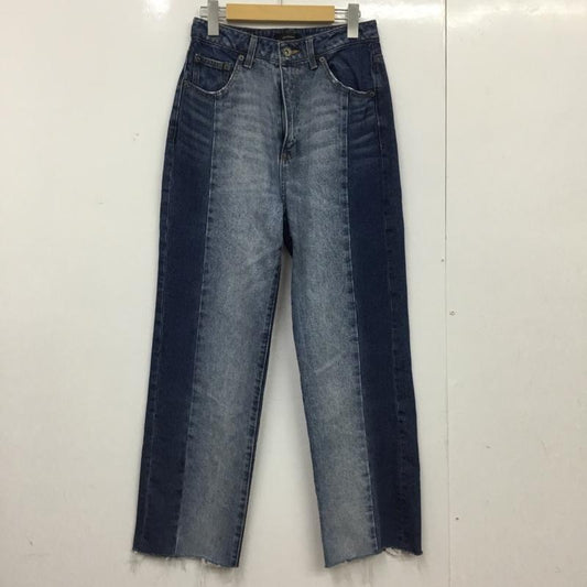 ジーナシス JEANASIS パンツ デニム、ジーンズ JS050853AA ジーナシス ハイショクキリカエデニムパンツ M 無地 インディゴ / インディゴ / Indigo X 水色 / ライトブルー / レディース USED 古着 中古 10154843