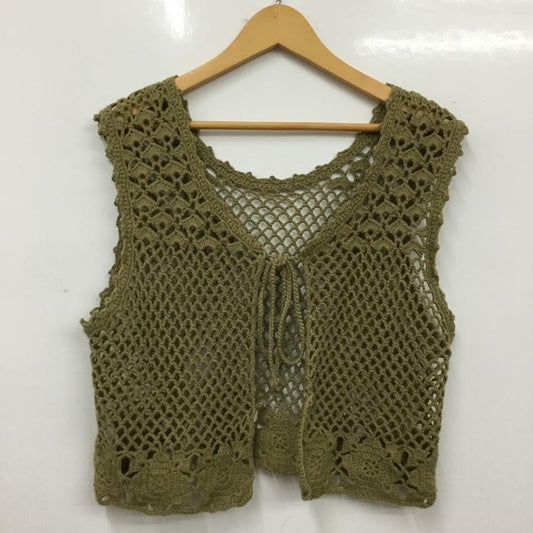 アルシーヴ archives ベスト ベスト M 無地 カーキ / カーキ / khaki レディース USED 古着 中古 10154850