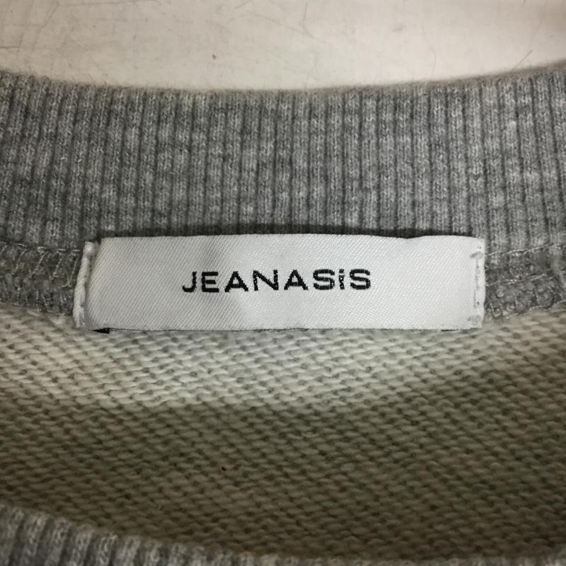 ジーナシス JEANASIS トレーナー 長袖 JS064116AK FREE プリント 灰 / グレー / gray レディース USED 古着 中古 10154852