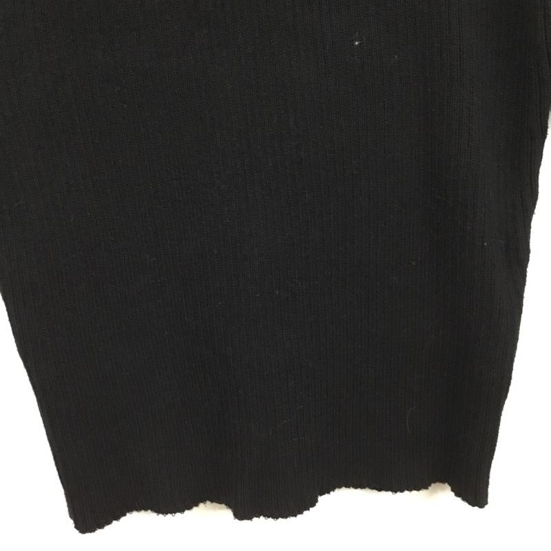 マウジー MOUSSY ニット、セーター 長袖 010FAS70-6910 VN BALOON SLEEVE RIB TOP FREE 無地 黒 / ブラック / black レディース USED 古着 中古 10154855